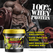 Load image into Gallery viewer, Muscle Protein in Bucket - 100% Whey   12 LB
